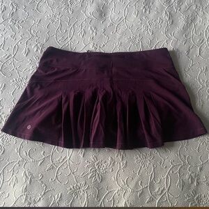 Lululemon athletica Deep Plum Pleated Skater Skirt